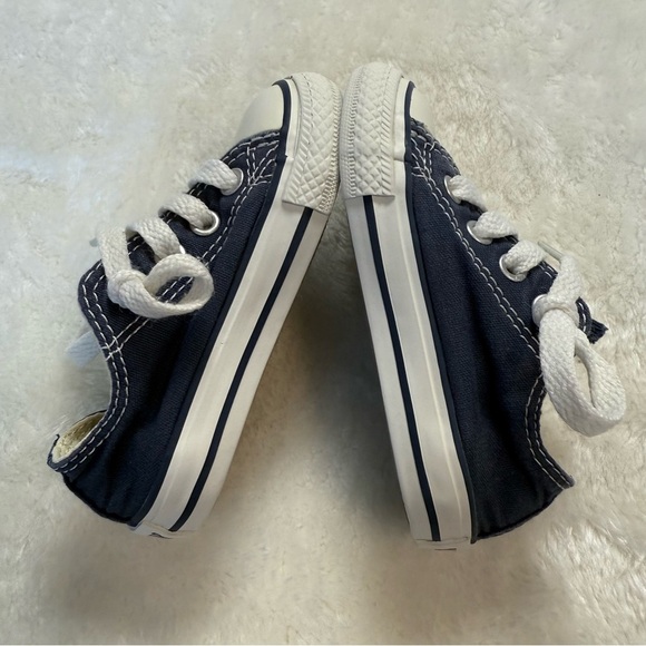 Converse All Star Canvas Faded Blue Baby Sneakers Size 5 - Picture 5 of 6